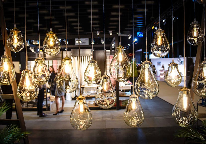 Design-Glühbirnen auf der Gustav im Messequartier Dornbirn. © Udo Mittelberger